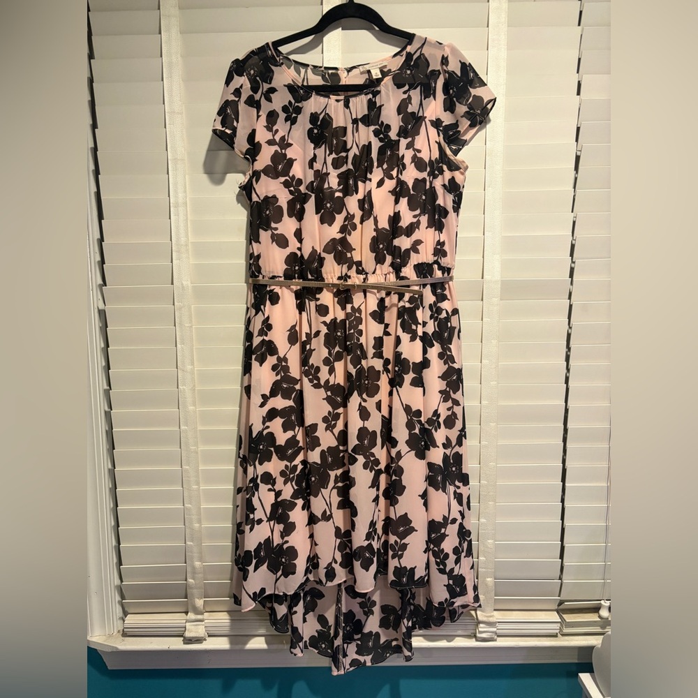 Dress Barn Pink and Black High Low Sundress